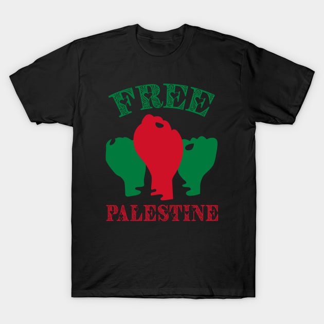 Free Palestine v13 T-Shirt by Aekasit weawdee